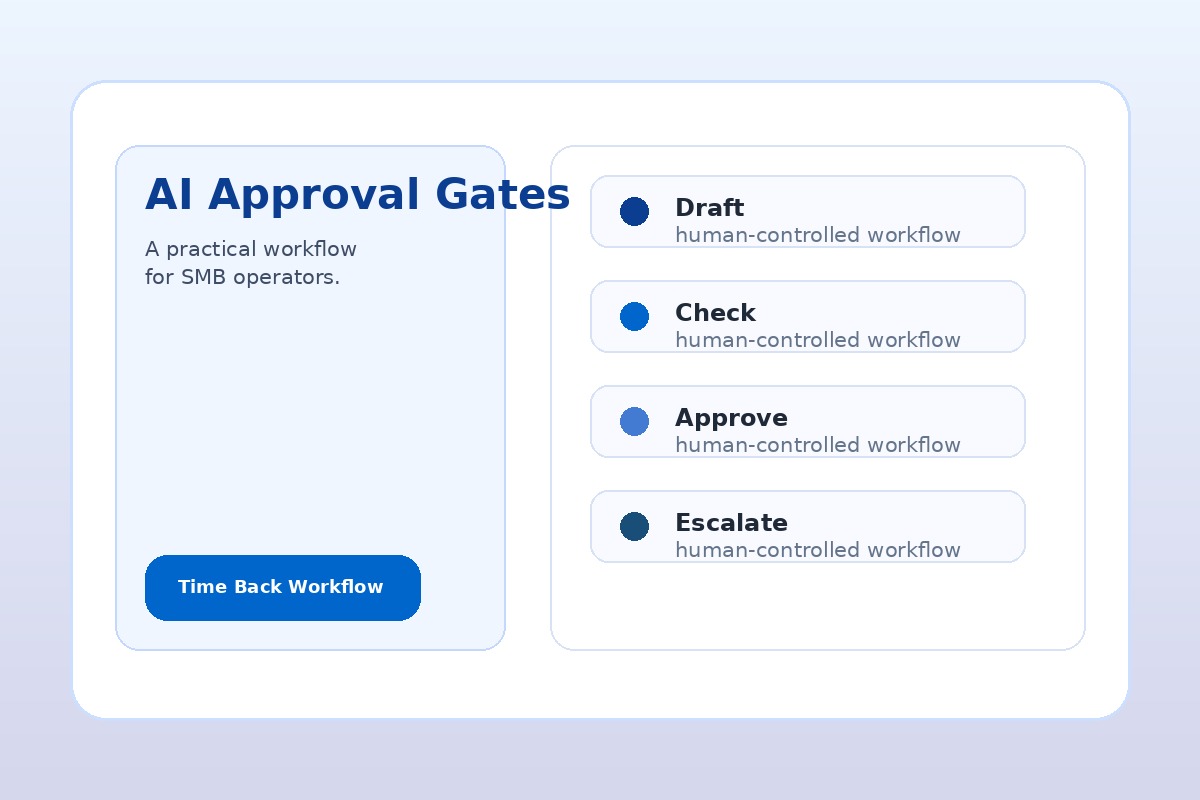 AI approval gates for small business workflows