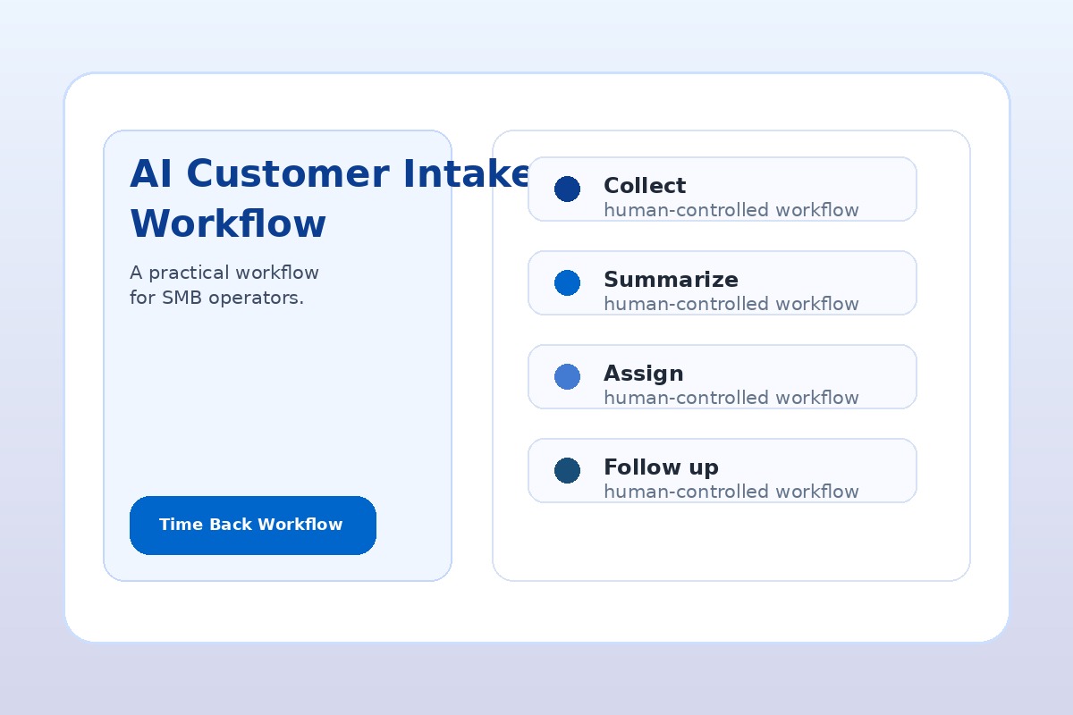 AI customer intake workflow for small business requests and follow-up