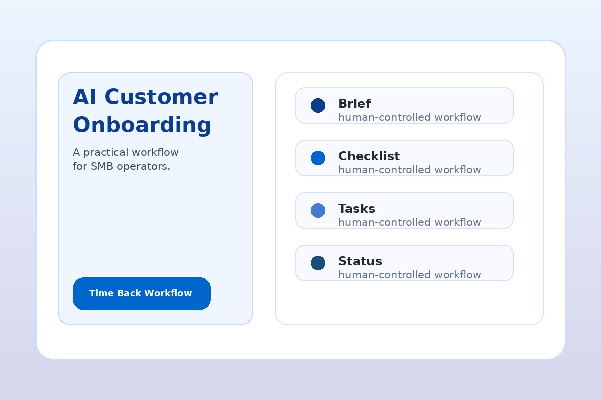 AI customer onboarding workflow for small business