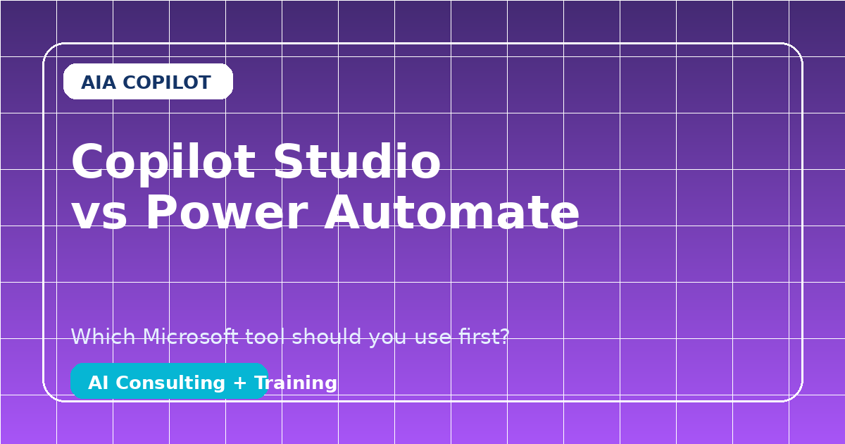 Copilot Studio vs Power Automate