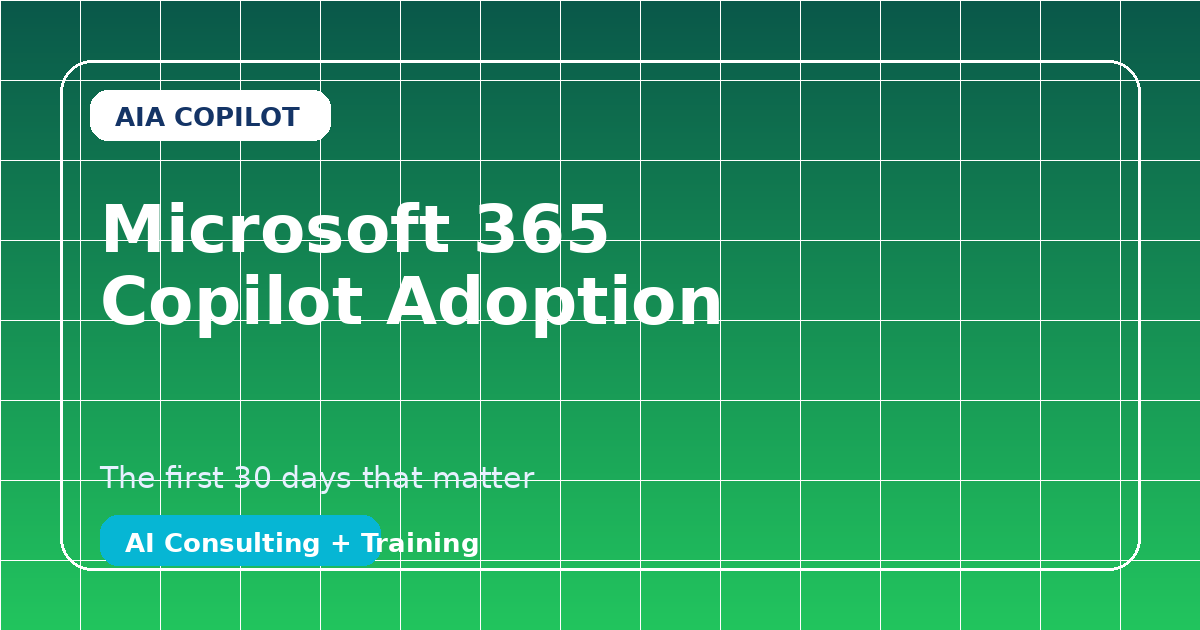 Microsoft 365 Copilot Adoption Plan