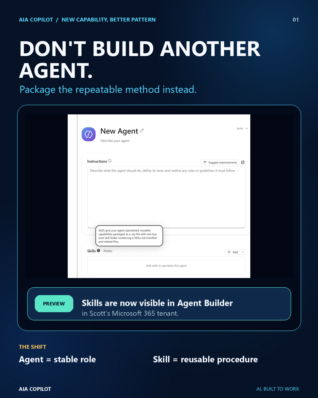 AIA Copilot Agent Builder Skill Starter Kit cover